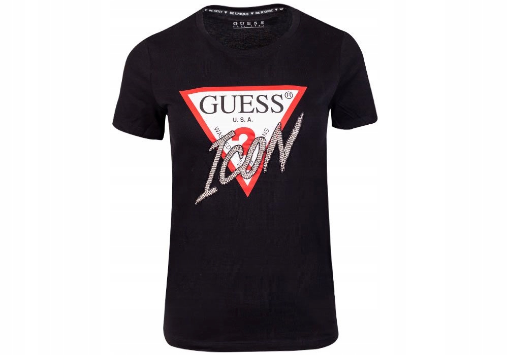 

Guess Koszulka Damska T-shirt Icon Tee Black r. S