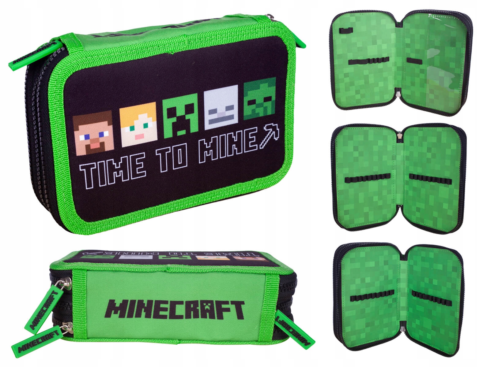 

Minecraft piórnik szkolny potrójny Astra Oryginał