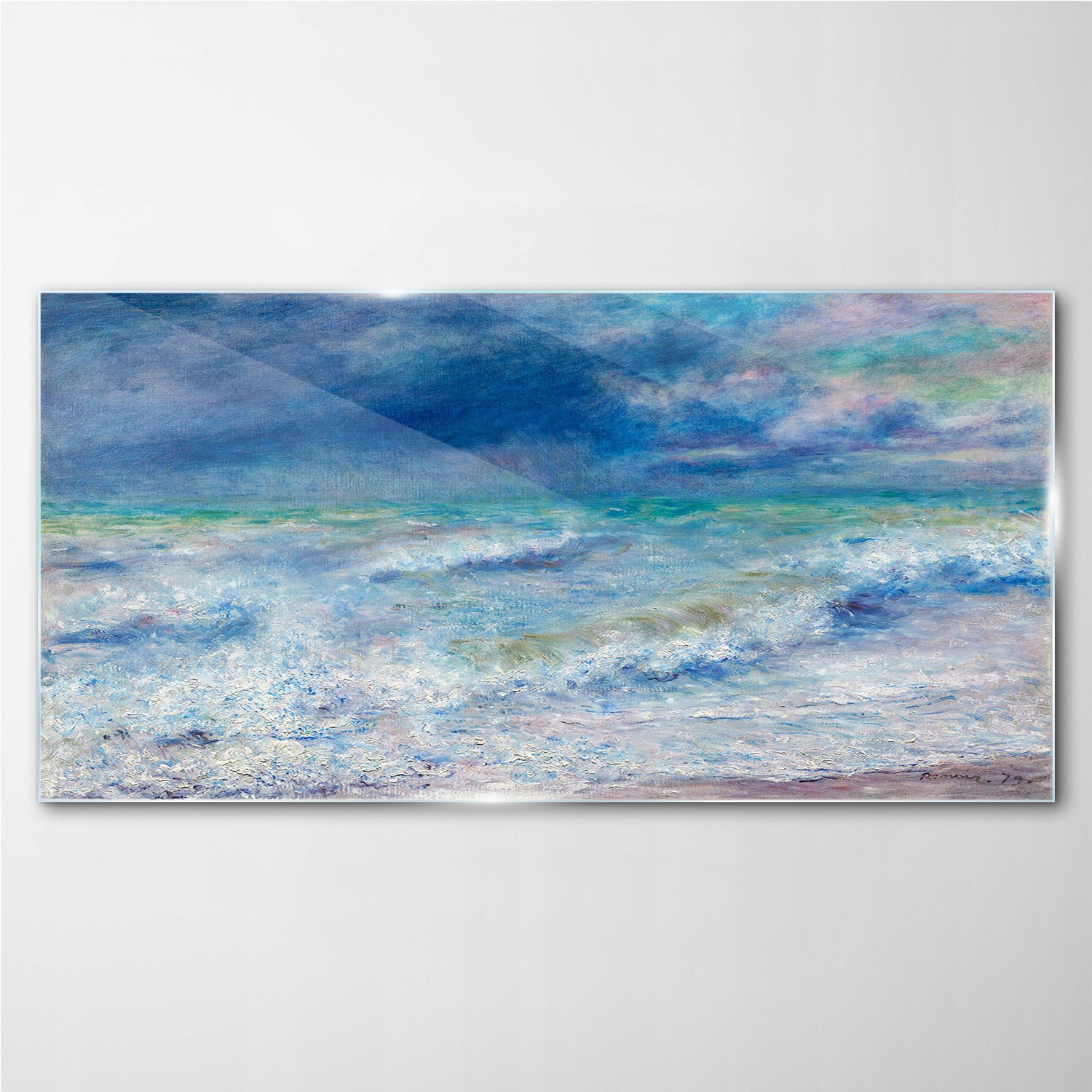 

Obraz szklany na ścianę Morze fale niebo 100x50 cm