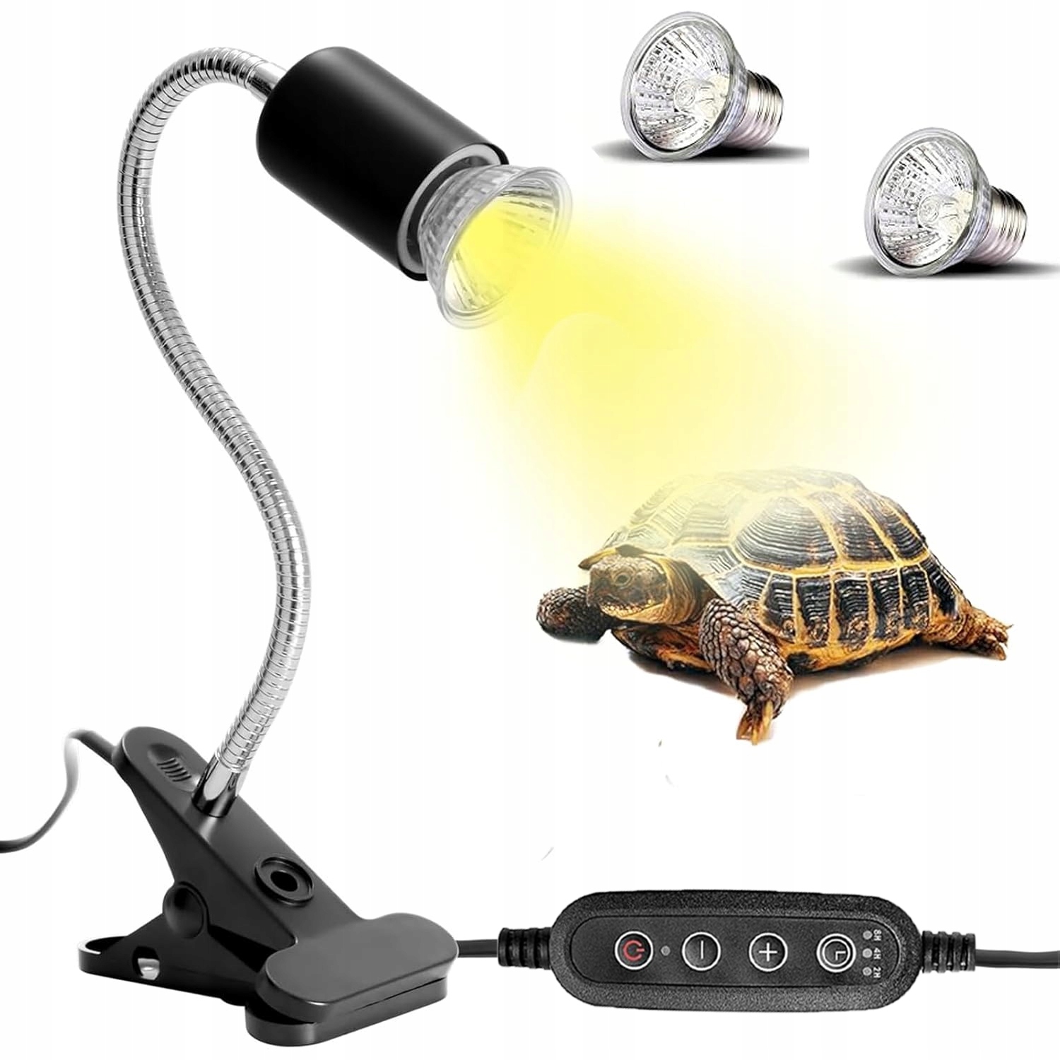 Levně Výhřevná Lampa Pro Želvy, Terária, 3 Žárovkami , Výhřevná Lampa S Časovačem