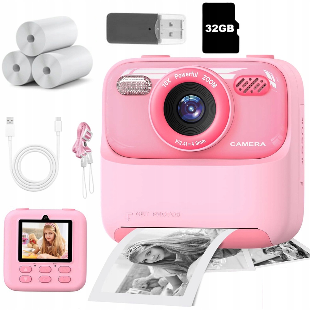 Digitální Instantní Fotoaparát Pro Děti S Tiskárnou Náplně