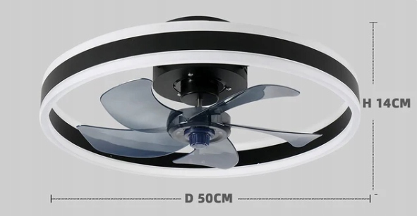 ŻYRANDOL WENTYLATOR SUFITOWY WIATRAK LAMPA LED 60W EAN (GTIN) 4038035194834