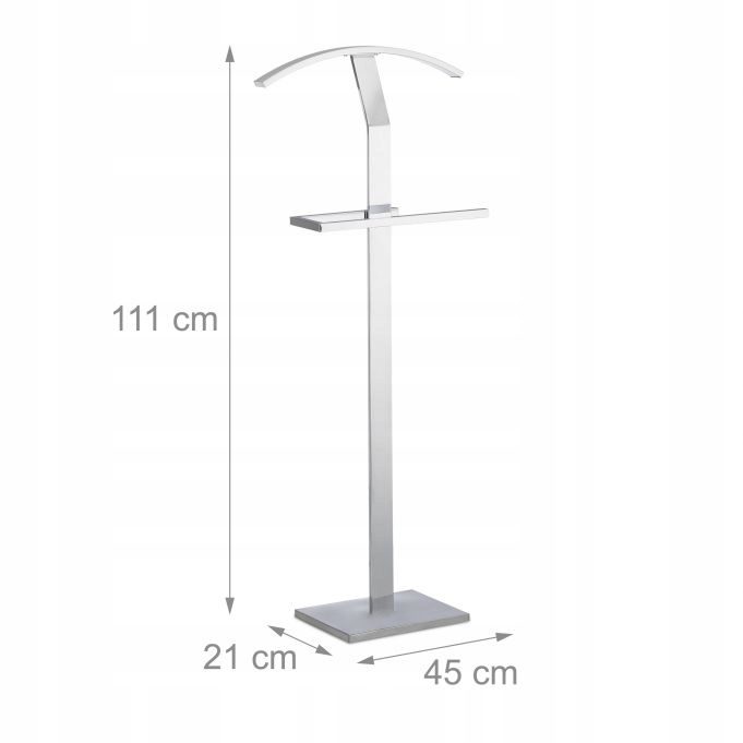 Nemý sluha strieborný chróm RD1254