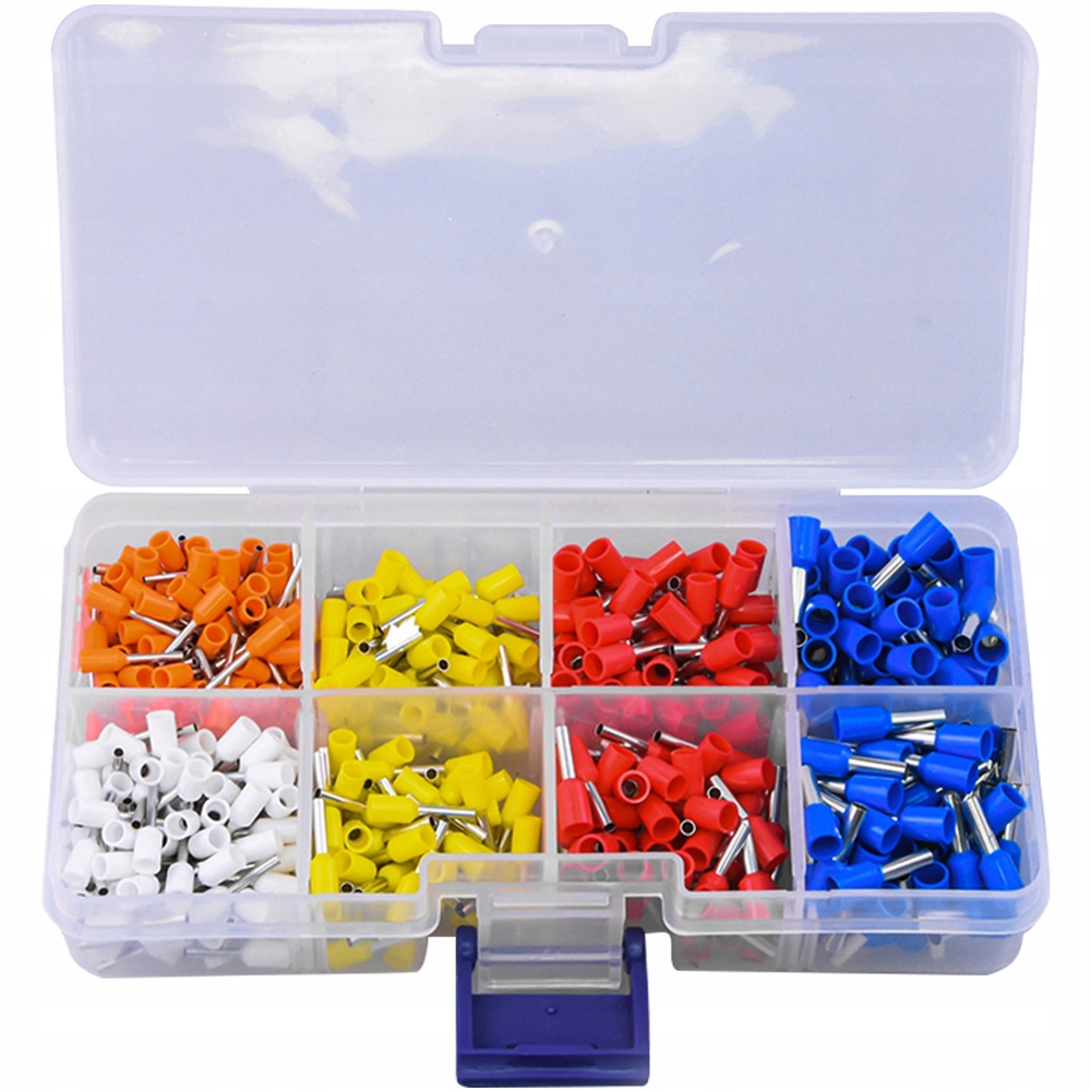 TULEJKI ZACISKOWE DO PRZEWODÓW IZOLOWANE ZESTAW 400 SZT TULEJKA 0.5-2.5