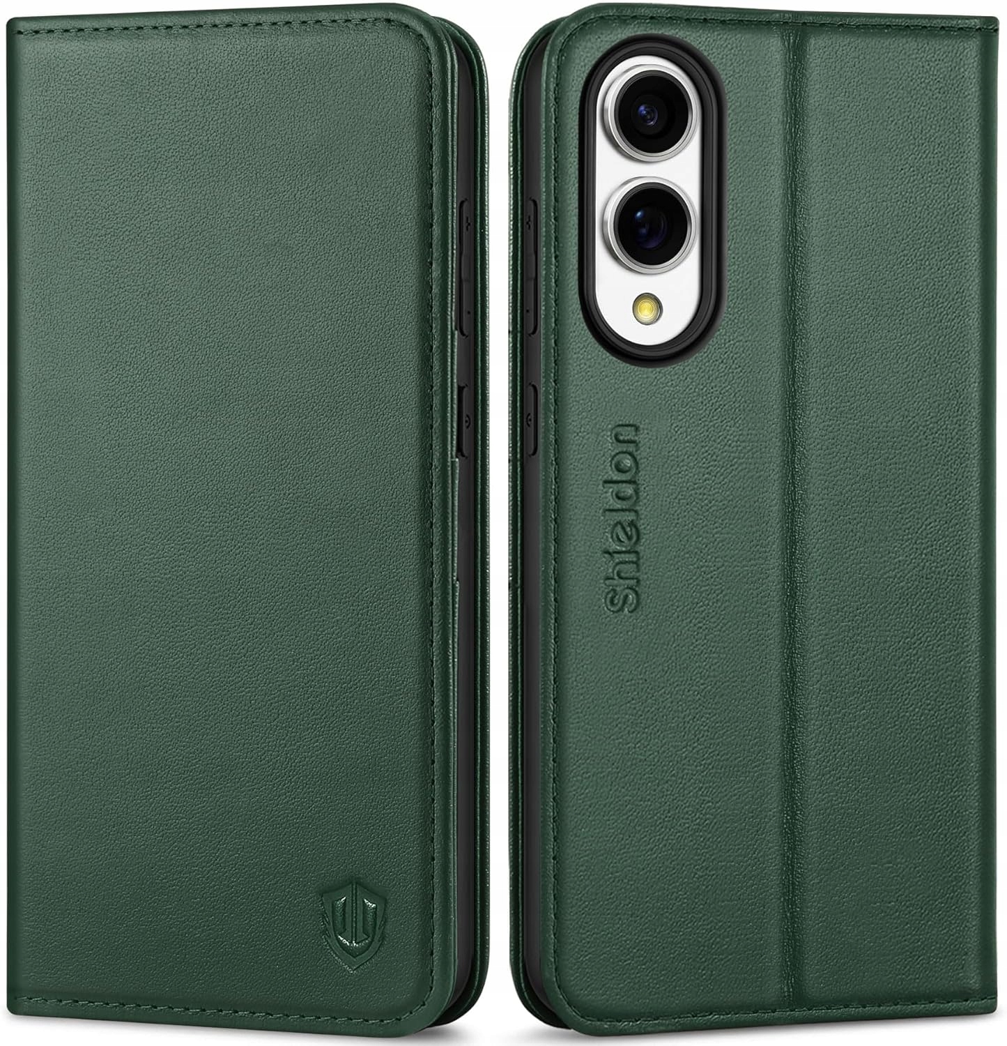 Pouzdro Shieldon pro Galaxy S25 Edge 5G 6.7" Pravá Kůže Wallet Case