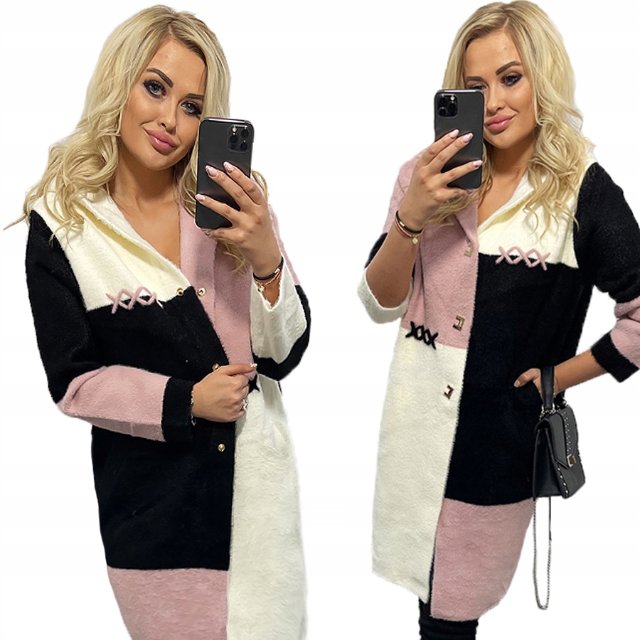 Kabát Premium Alpaki Vlna Módní Barvy oversize