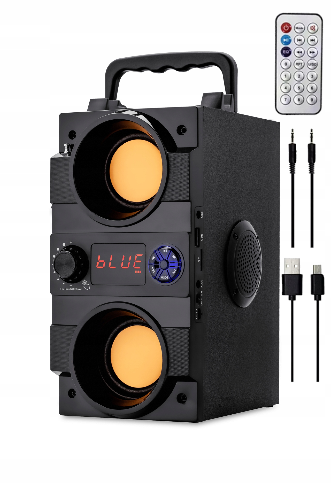 

Głośnik Bezprzewodowy Drewno Radio Fm Boombox Bt