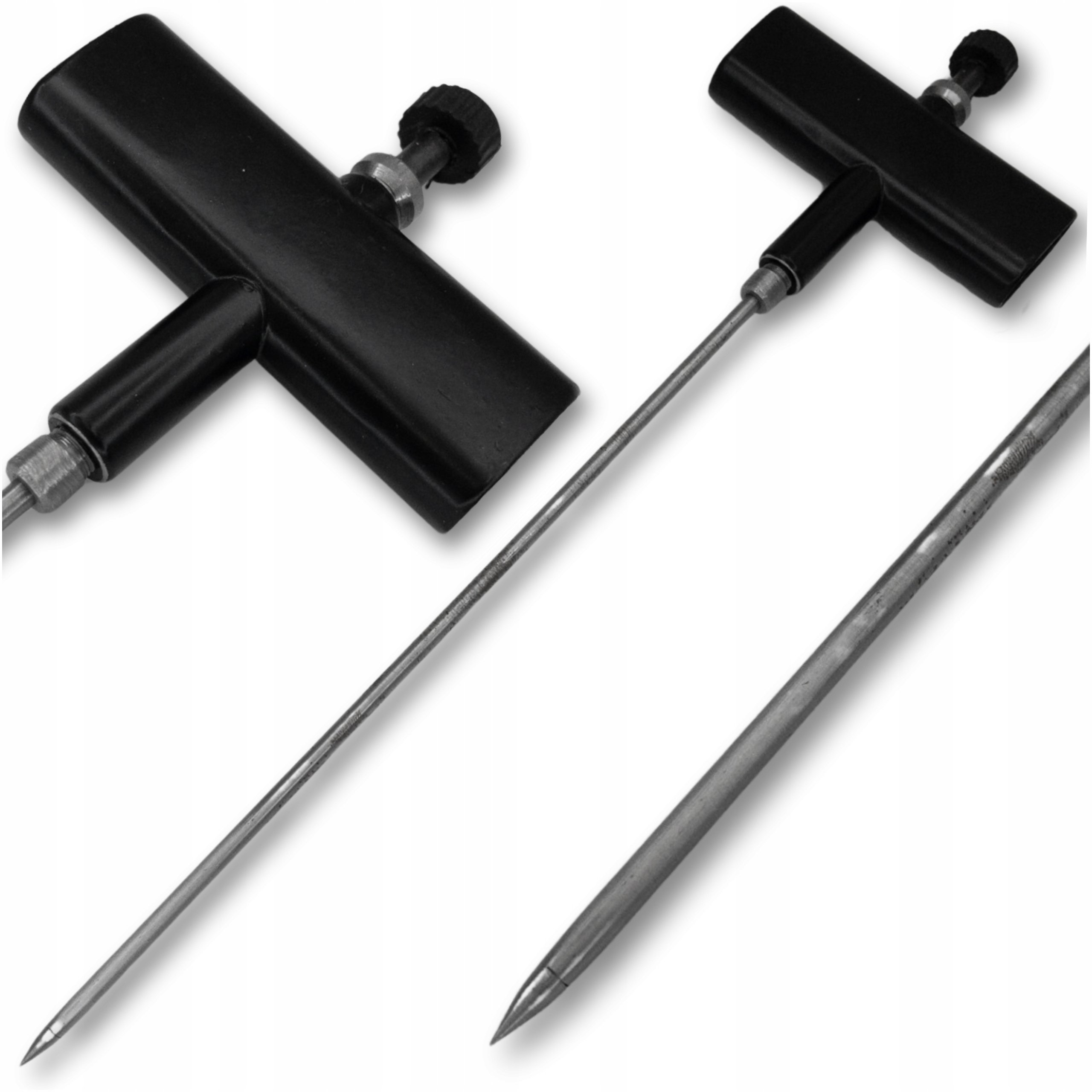 Jehla čalounická prošívací s rukojetí dlouhá piké kovový krk 36cm