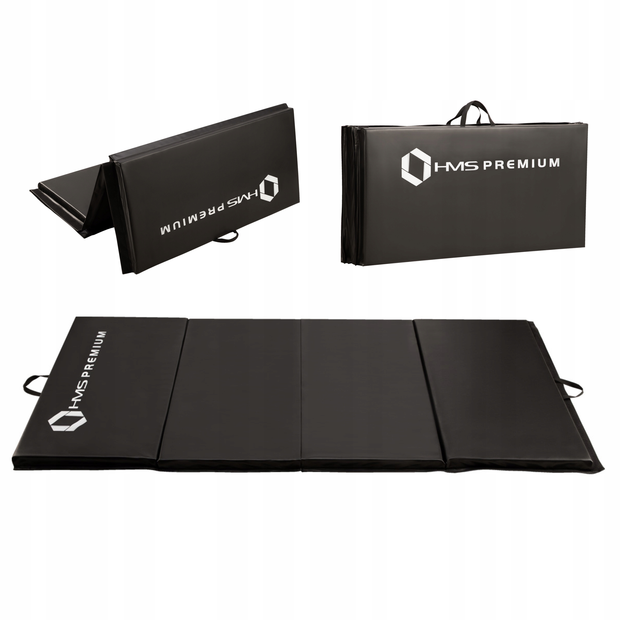 Materac gimnastyczny składany 240x120 4-częściowy joga trening Hms Premium