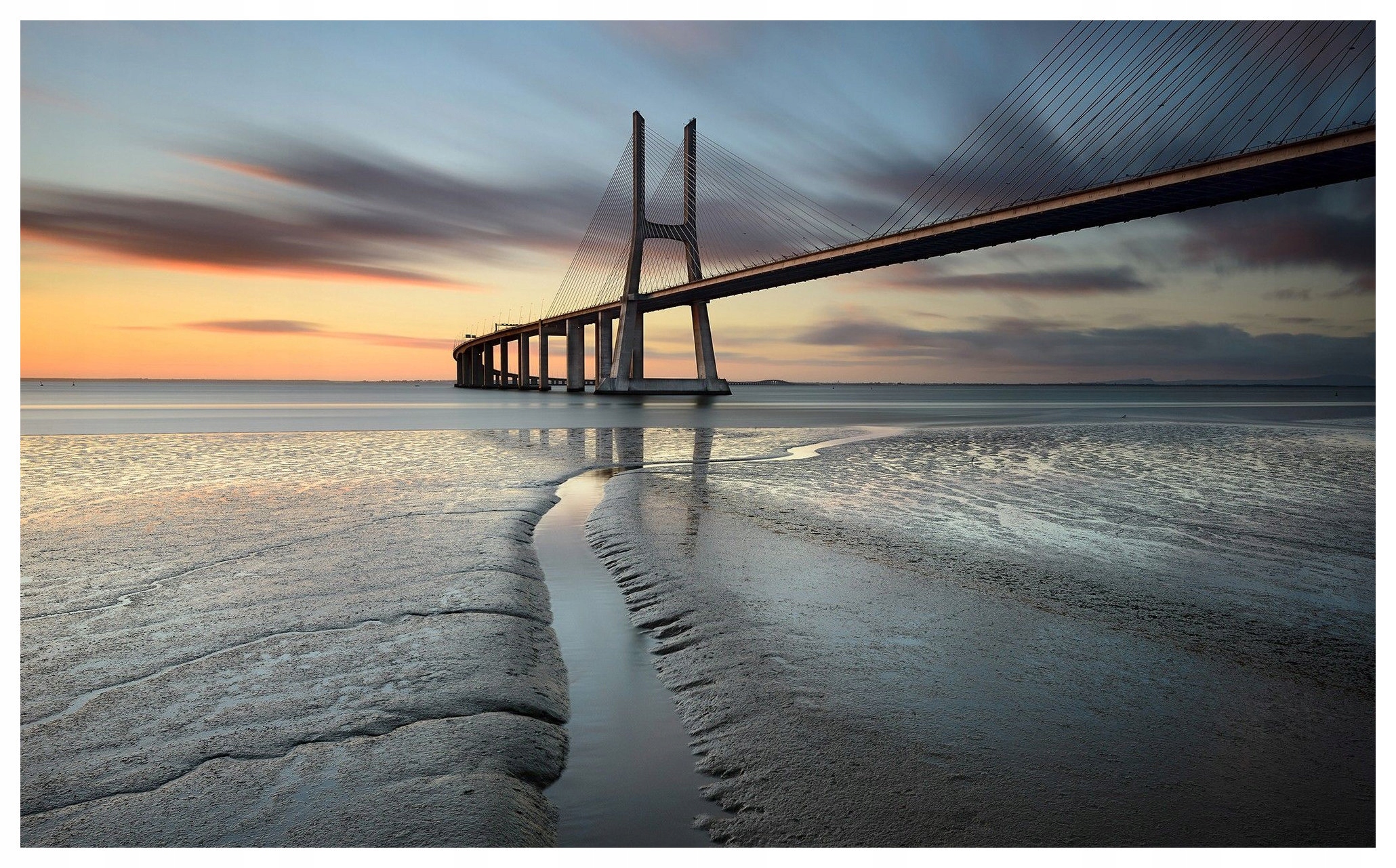 Vliesová fototapeta Most na slunci elegance a panorama 312x219 lepidlo