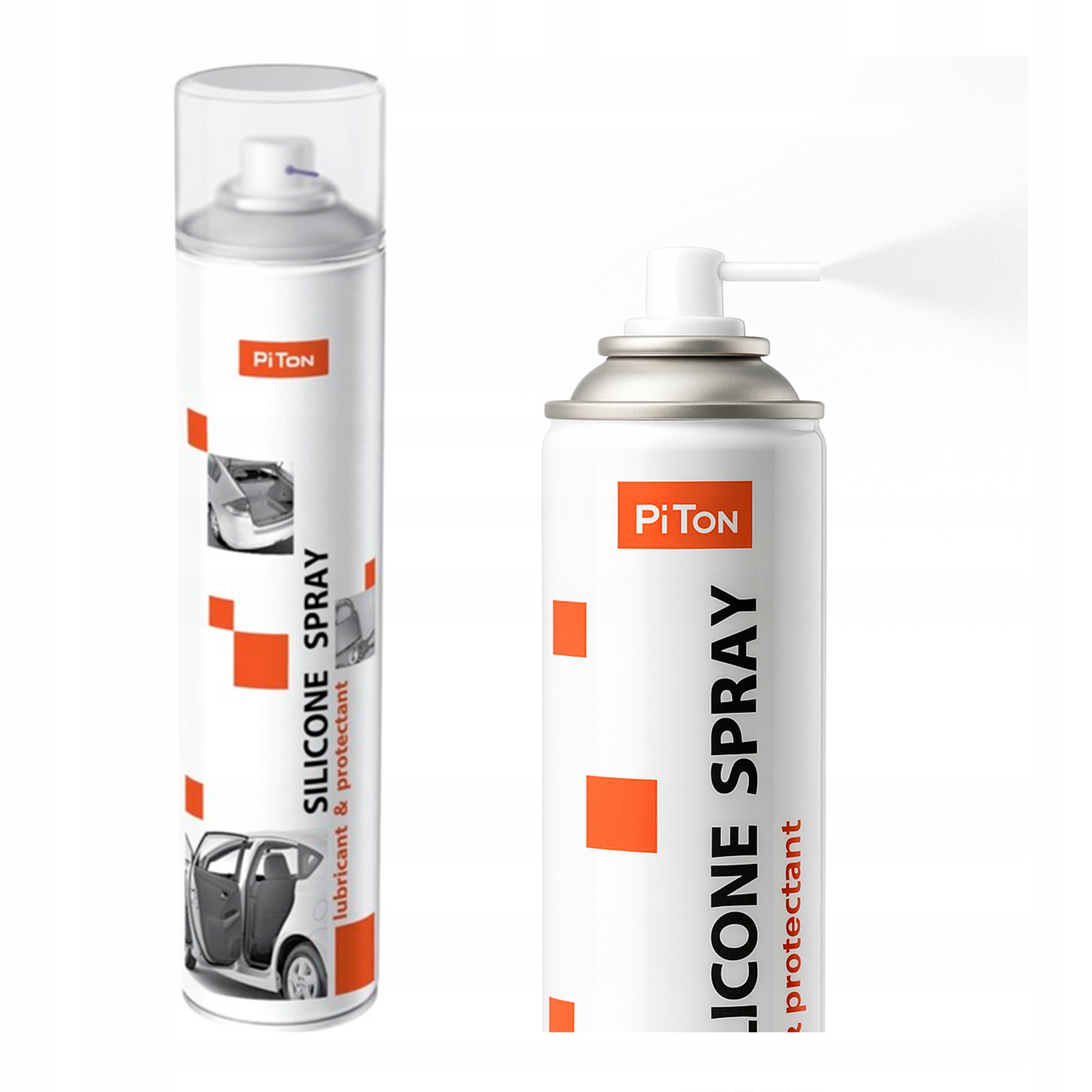 Smar silikonowy w sprayu do uszczelek zamków bezbarwny wodoodporny 320 ml