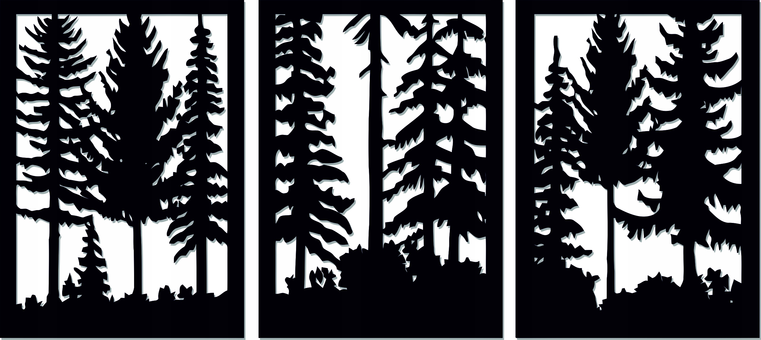 Prelamovaný Obraz Panel Stromu Triptych 100 CM L! 16 Kol