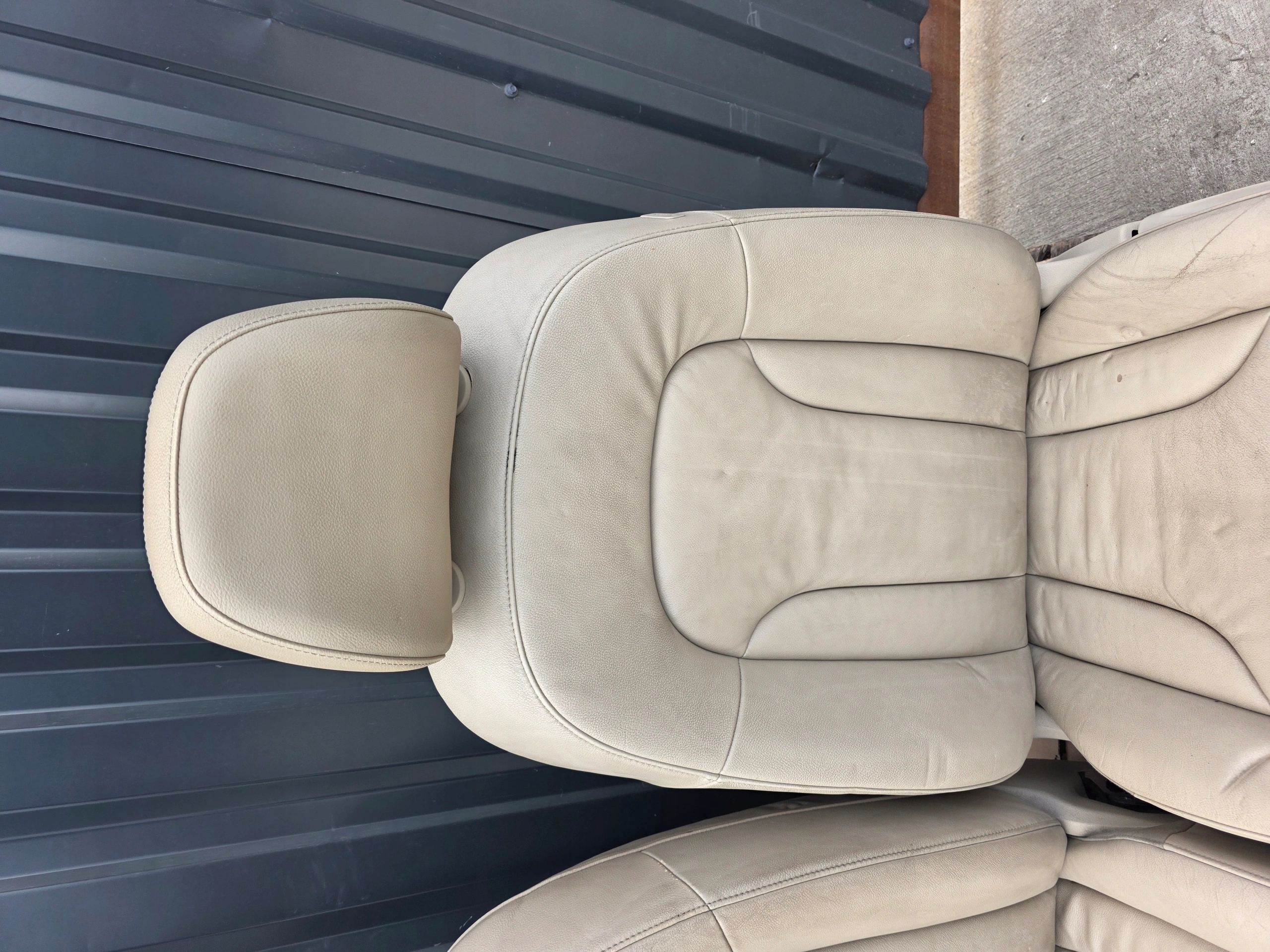 Sitz Sitze AUDI Q5 8R Leder 2008-2016 SZARE KOMPLET !!! *2