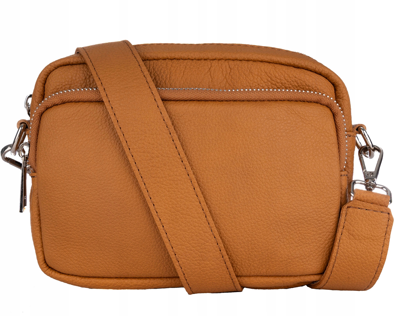 Dámská kabelka z přírodní kůže, kožená crossbody, malá