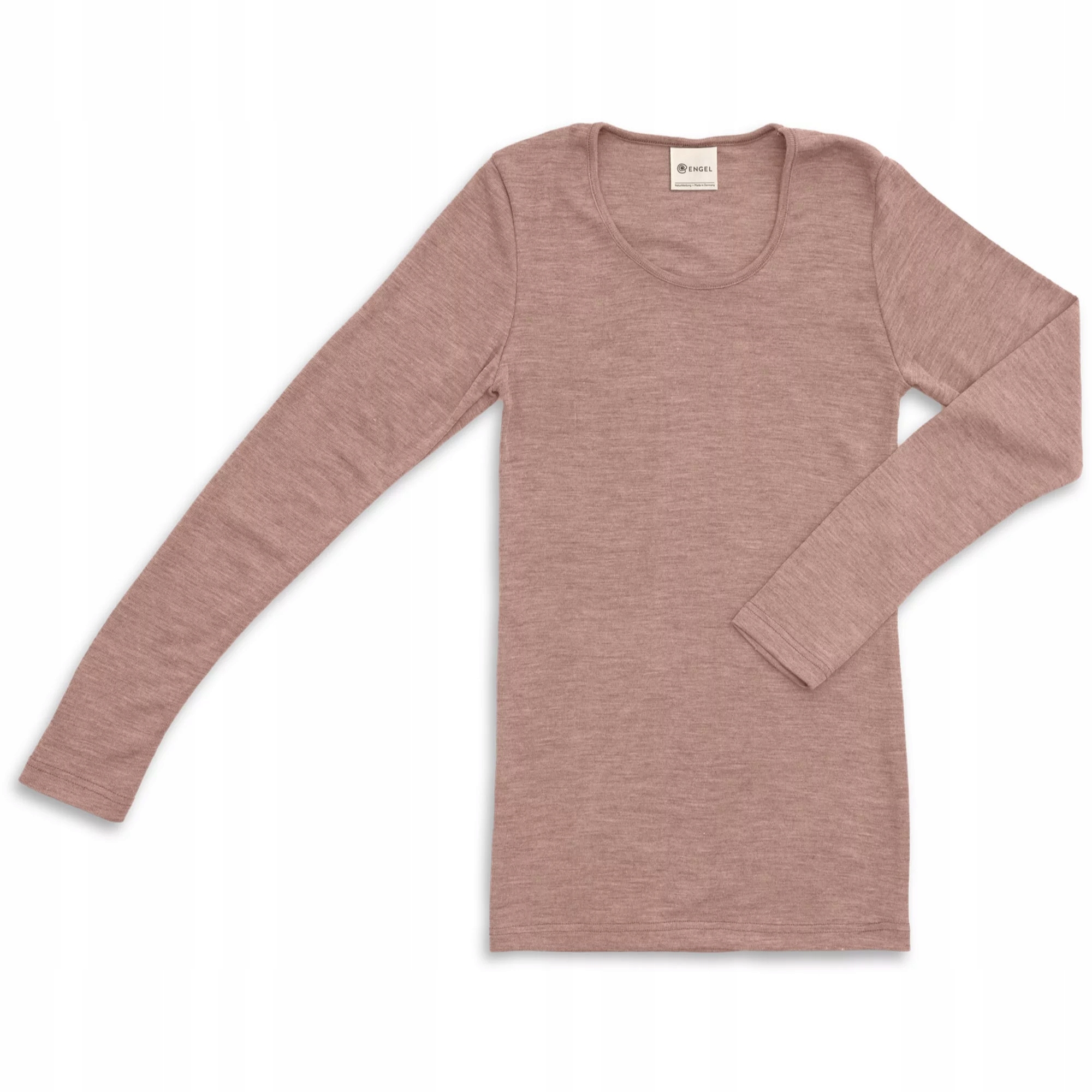 Dámská mikina s dlouhým rukávem dusty rose Růžová 34/36 Engel Natur