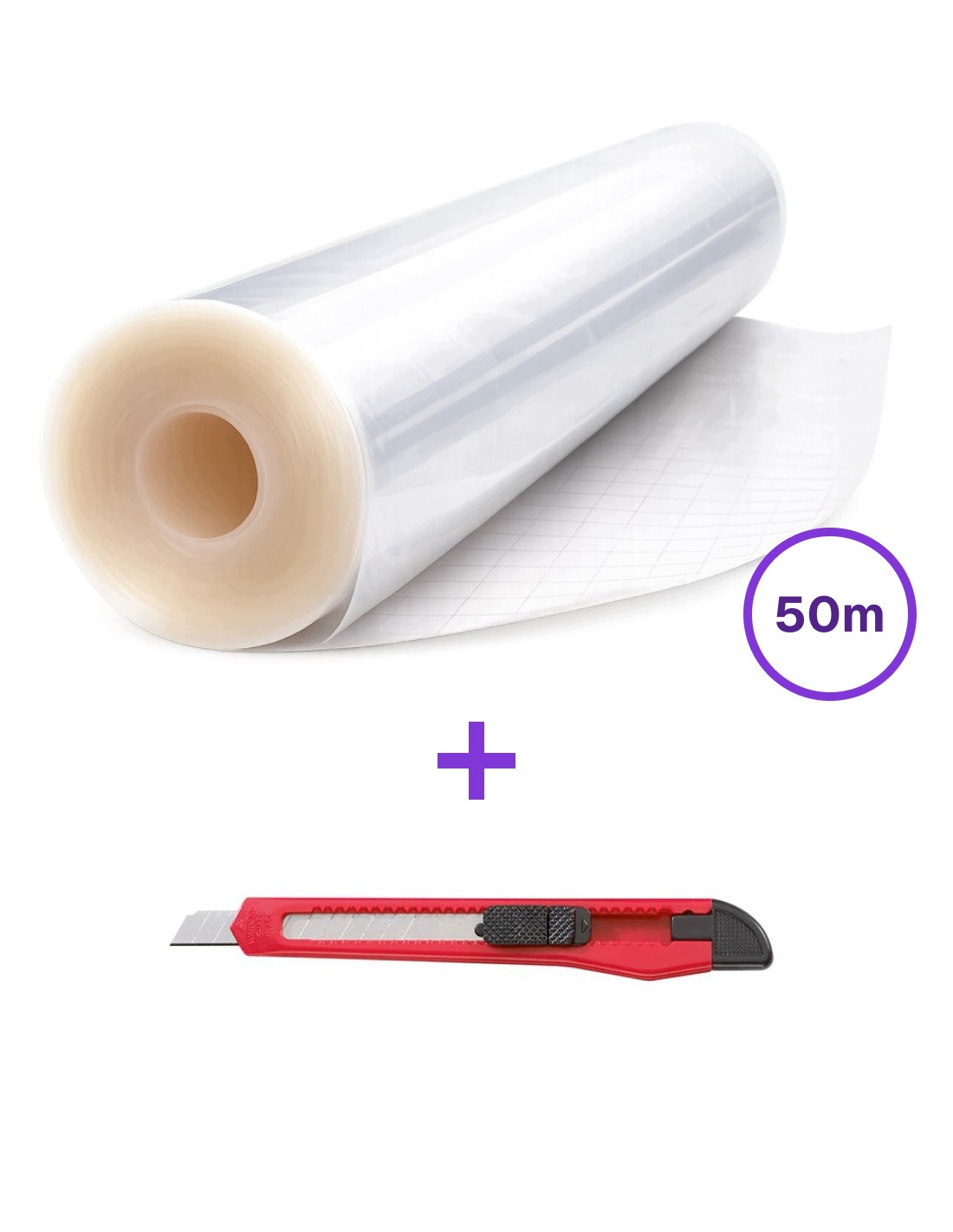 Fólie na rámování knih Bib 90 30 cm x 50 m nůž