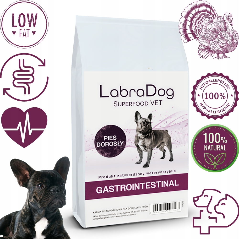 Levně LabraDog Superfood Hydrolyzovaný Krůta citlivý trávicí trakt 1,5 kg