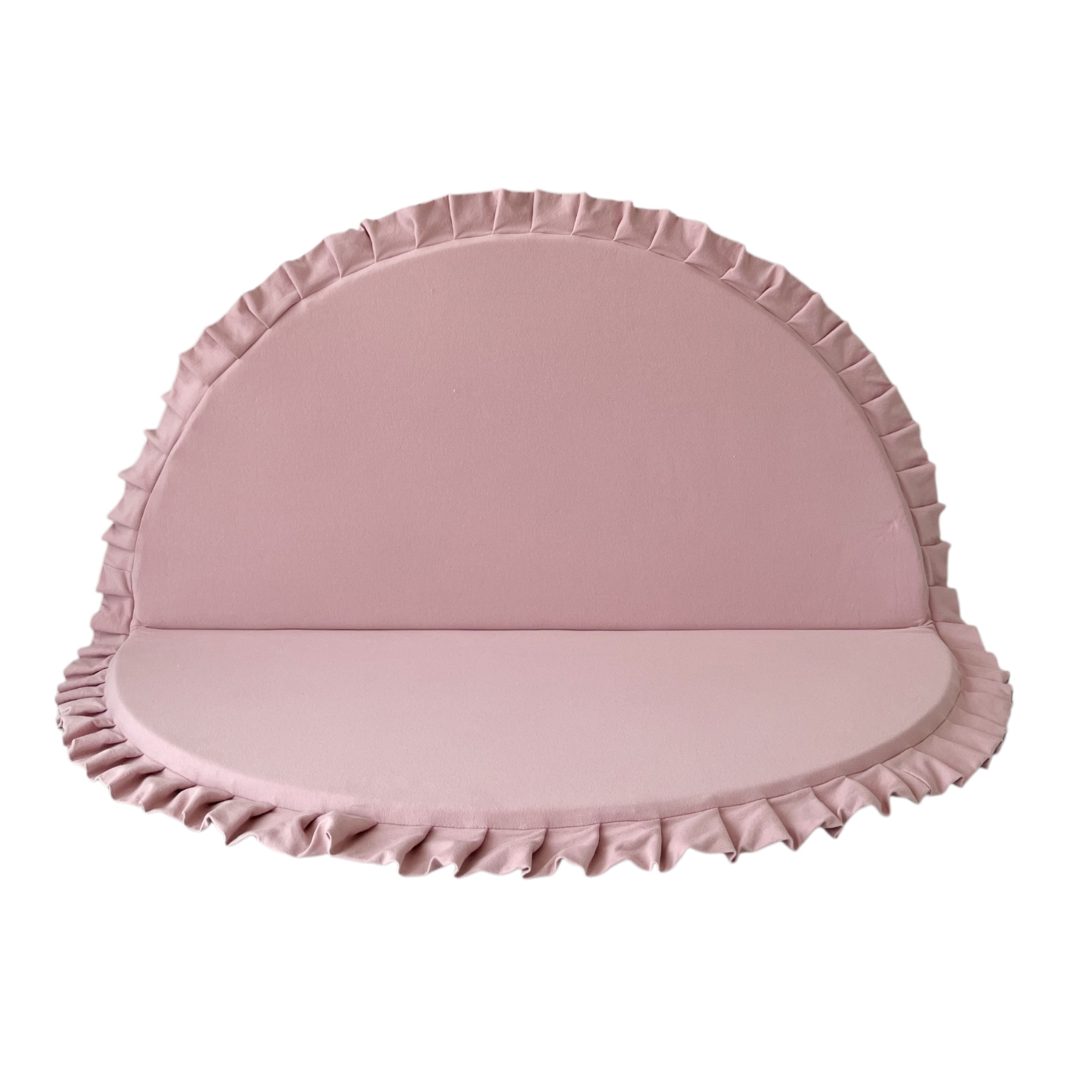 Mata Monio do zabawy okrągła105x105 Puder Róż