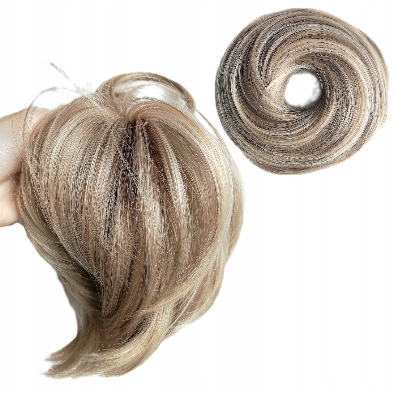 Připínací koník drdol slza na gumičce pásku bajage Ash Blonde Barvy