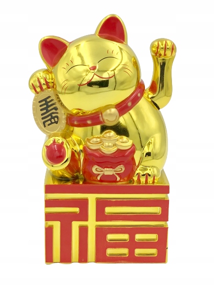 

Kotek szczęścia, lucky cat maneki neko, na baterie