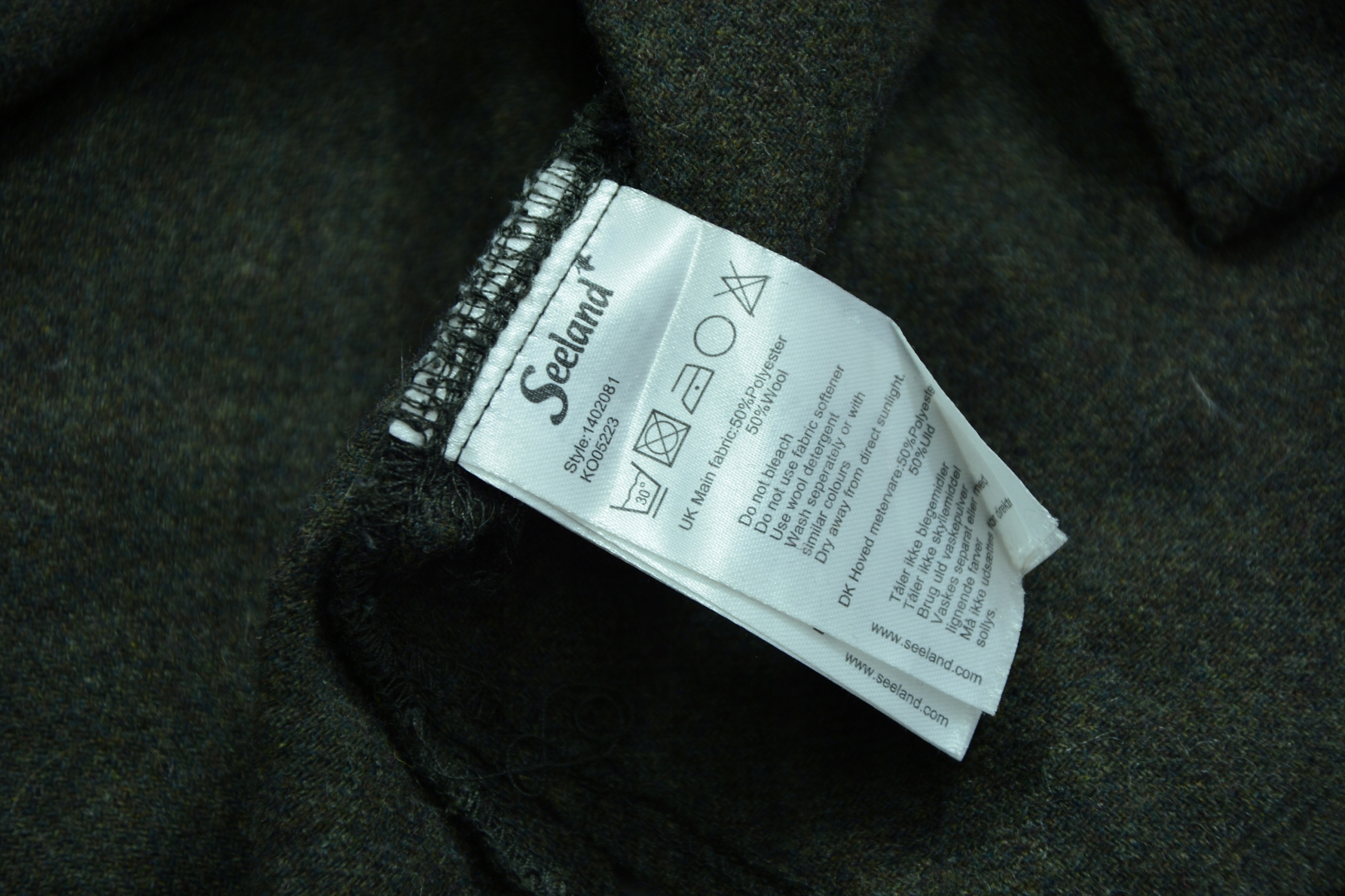 SEELAND KOSZULA DO LASU OUTDOOR 50% WEŁNA __ L/XL Rękaw długi rękaw