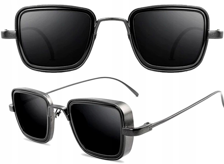 

Okulary Duże unisex przeciwsłoneczne pilotki retro