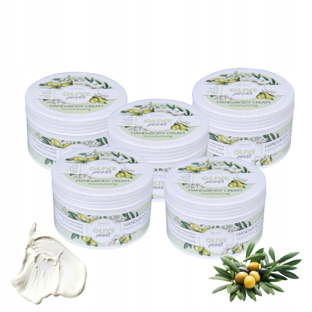 Krem nawilżający do rąk z oliwą i aloesem Tango Grecki 250 ml Zestaw 5 szt