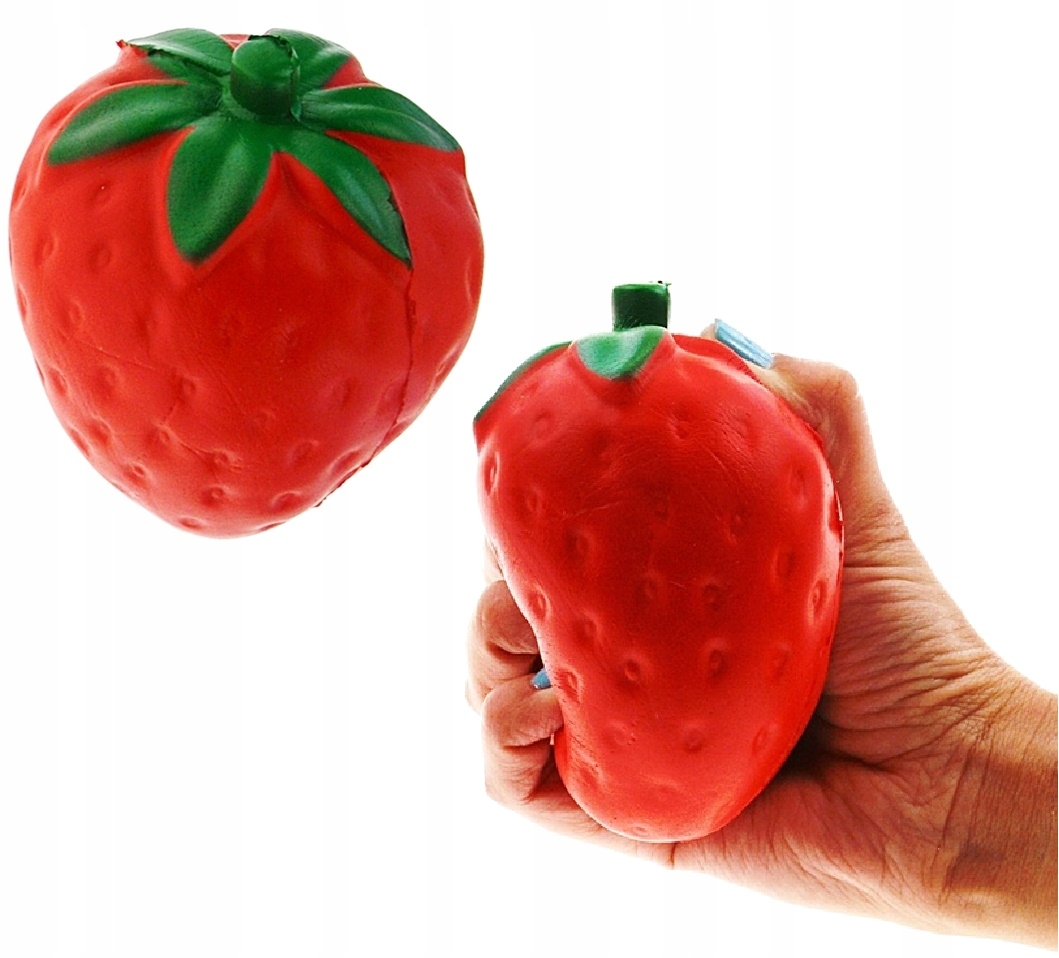 

Gniotek Antysterowy Squishy Truskawka XXL