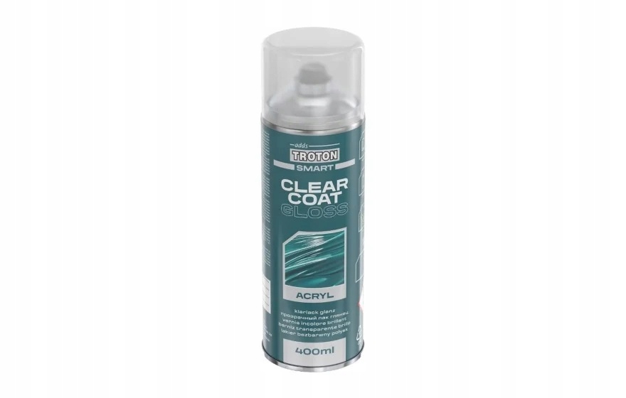 Lakier bezbarwny połysk w sprayu Troton Smart 400 ml