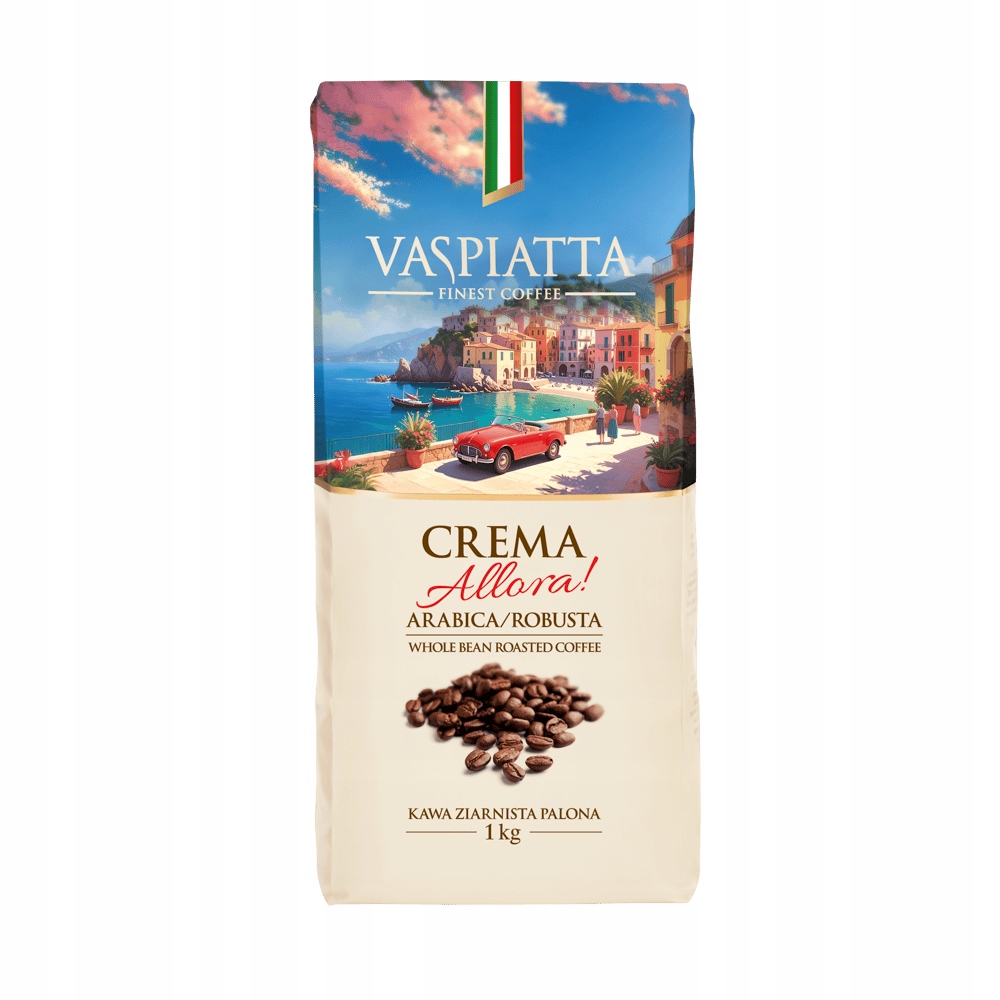 Levně Vaspiatta Crema Allora Káva Zrnková směsná 1000 g