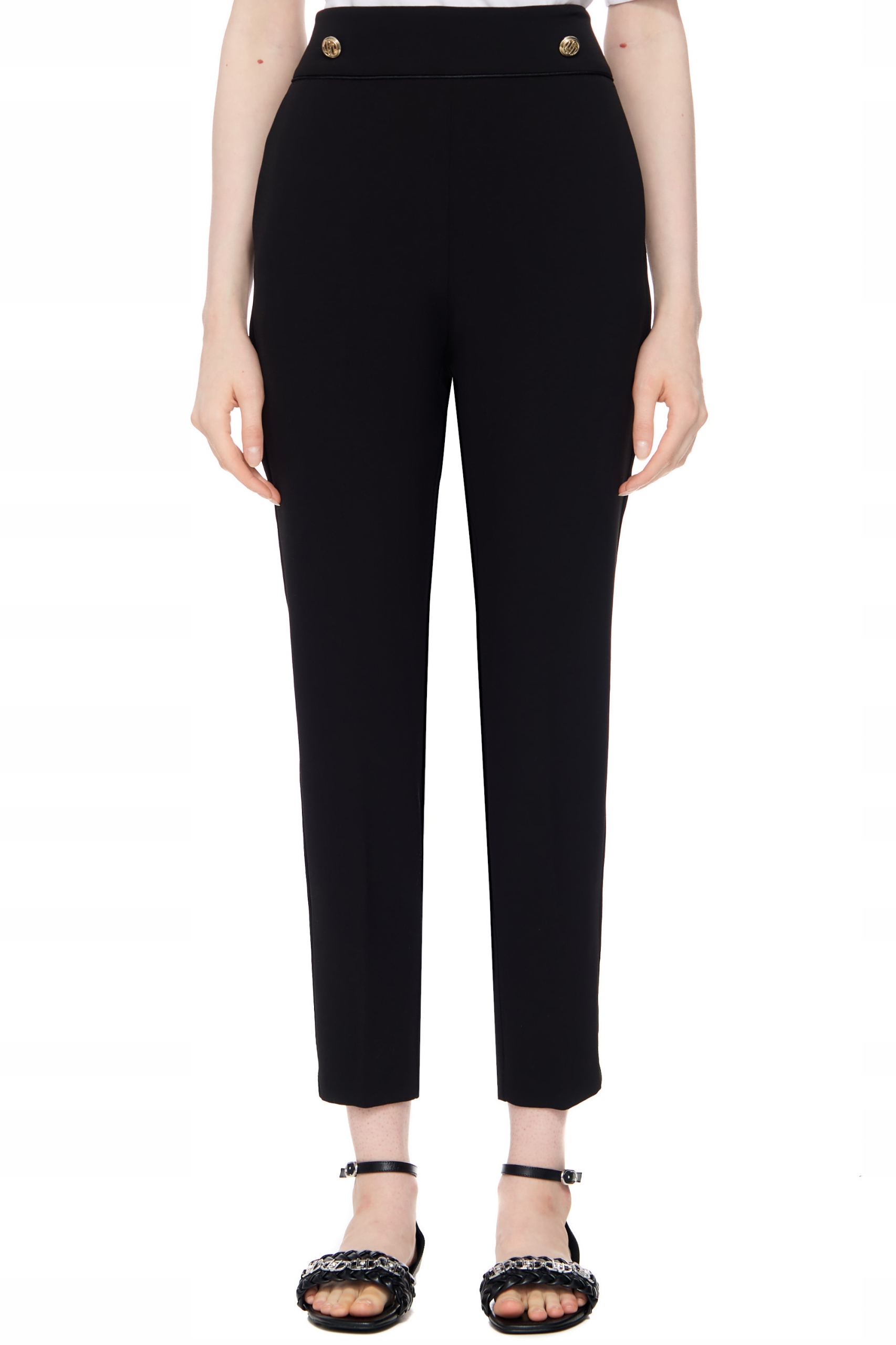 Liu Jo Černé Kalhoty S Okrajem (34)