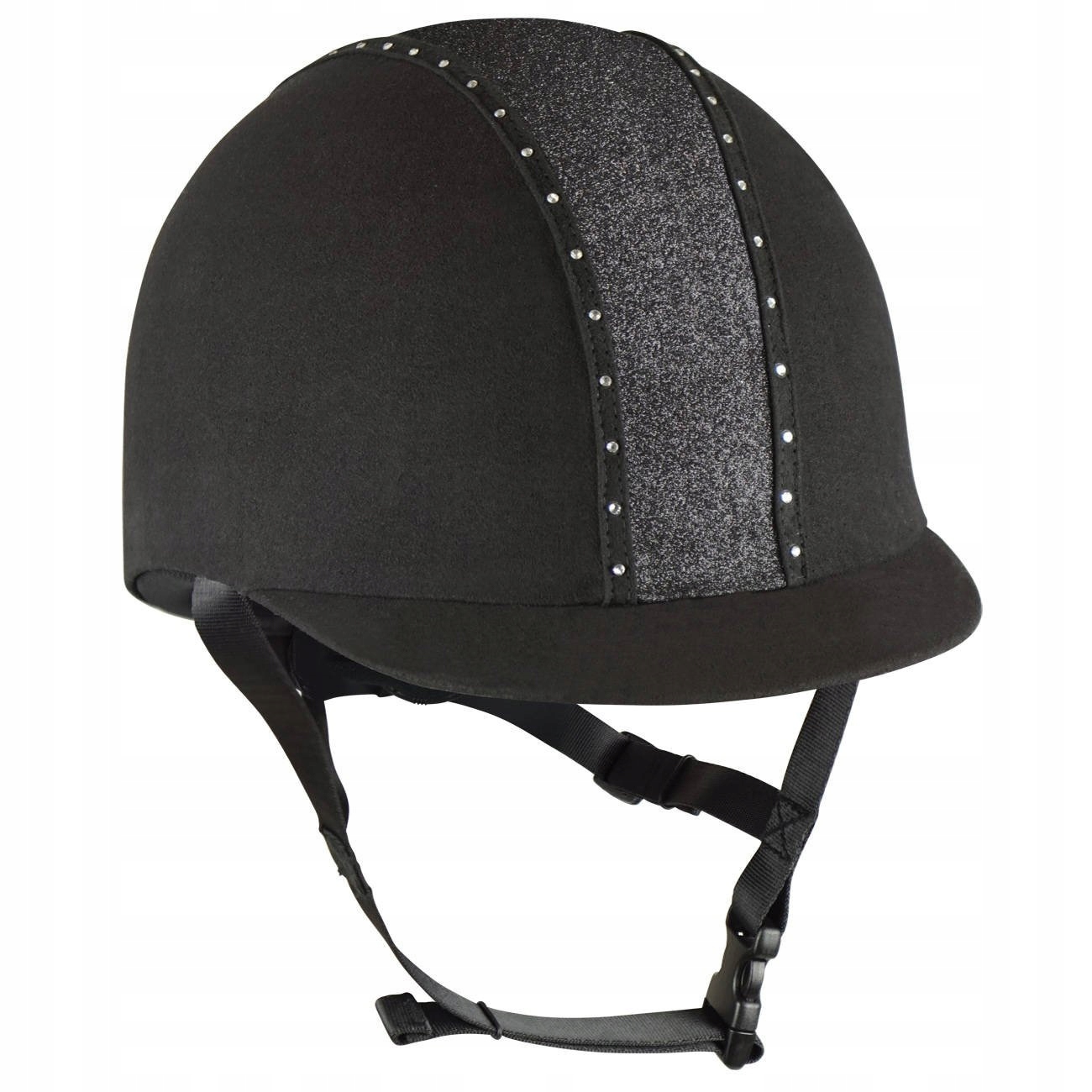 Kask jeździecki York Eclipse Crystal, kolor czarny, rozmiar Xs