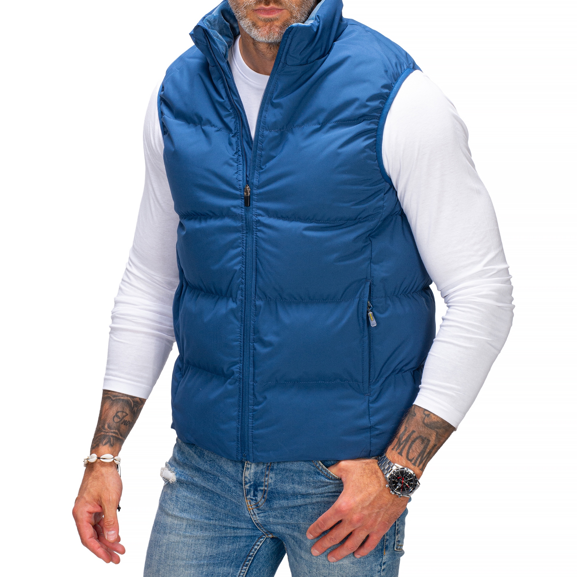 BZ1159 XXL MĘSKI BEZRĘKAWNIK PRZEJSCIOWY OCIEPLACZ