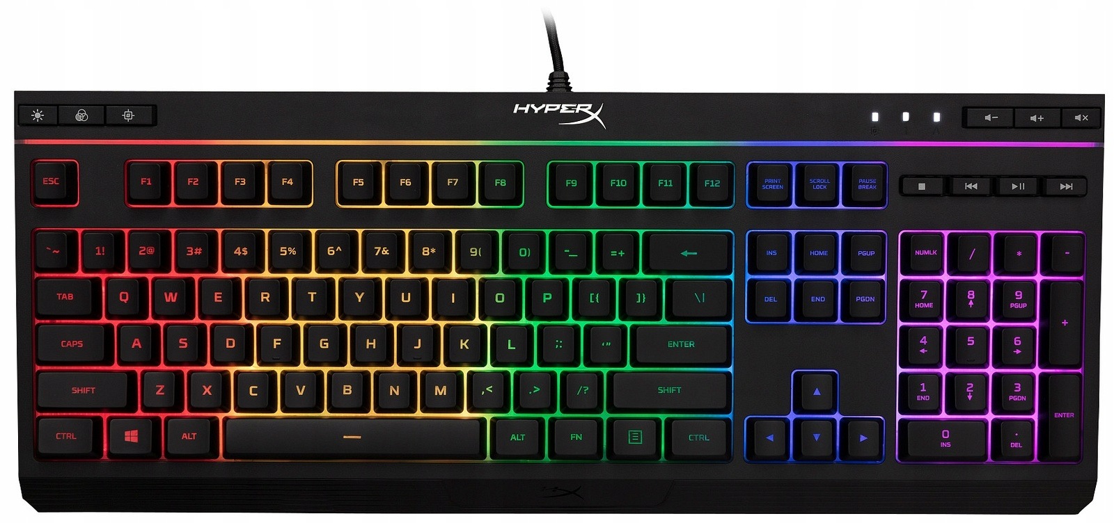 Klawiatura przewodowa gamingowa HyperX Alloy Core Rgb Usb 4P4F5AA Qwerty Pl