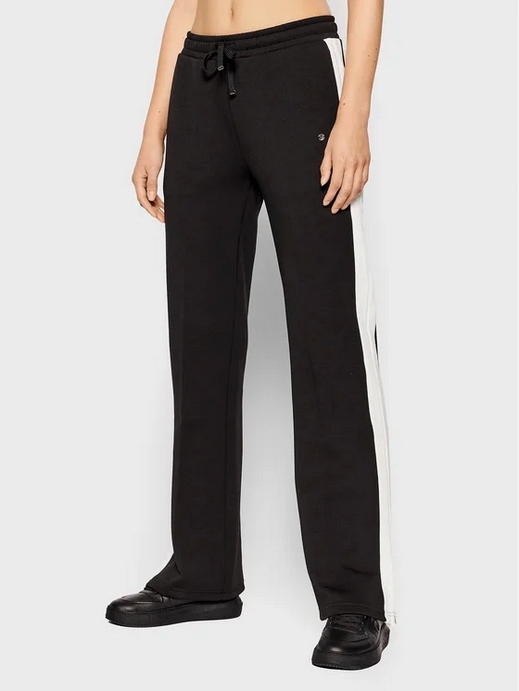 Calvin Klein Dresové kalhoty Ottoman Černá vel M