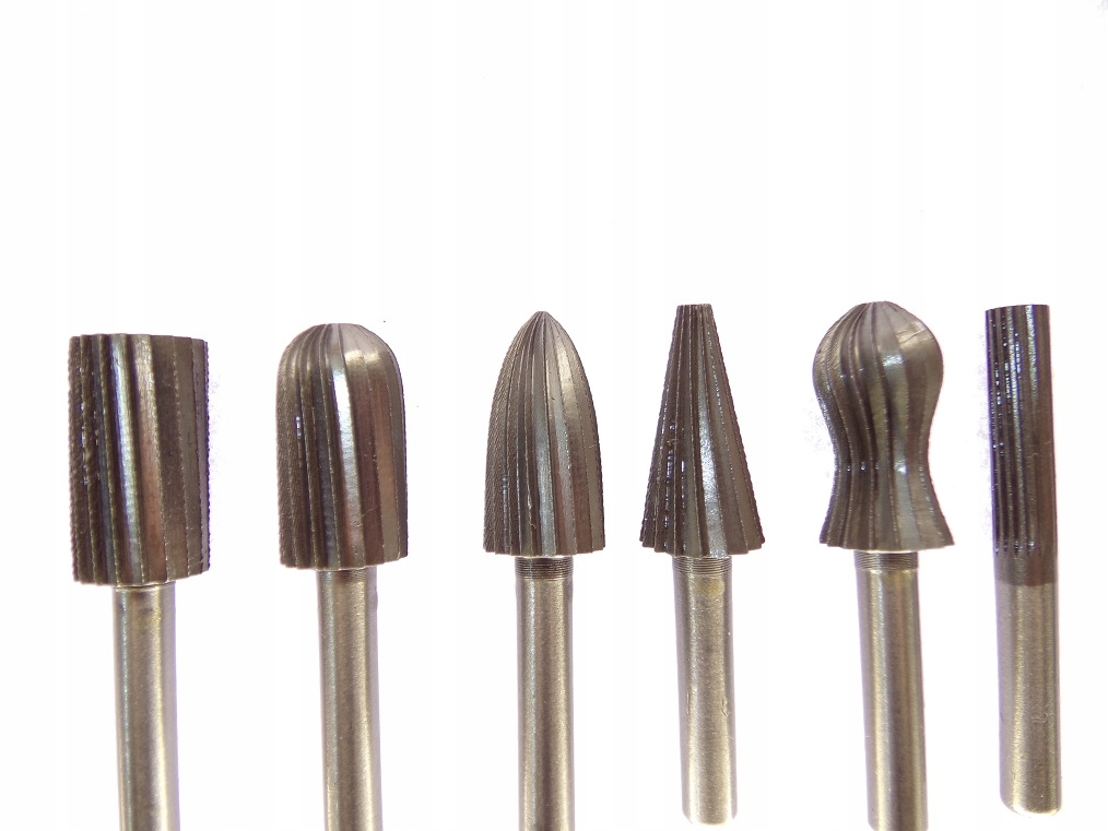 ZESTAW FREZÓW TRZPIENIOWYCH PILNIKÓW HSS 6el CHWYT 6 MM FREZY TRZPIENIOWE Marka Geko