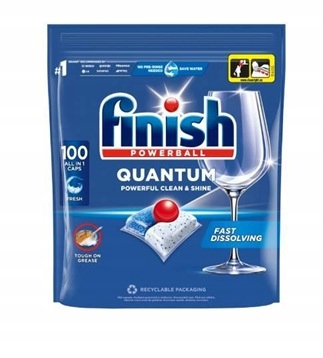 Levně Kapsle, tablety do myčky Finish Quantum All in 1 100 ks