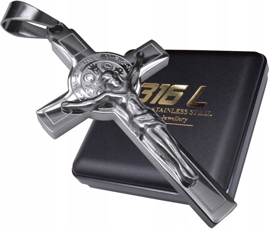 

Srebrny Krzyż Krzyżyk Na Łańcuszek Dwustronny 316L