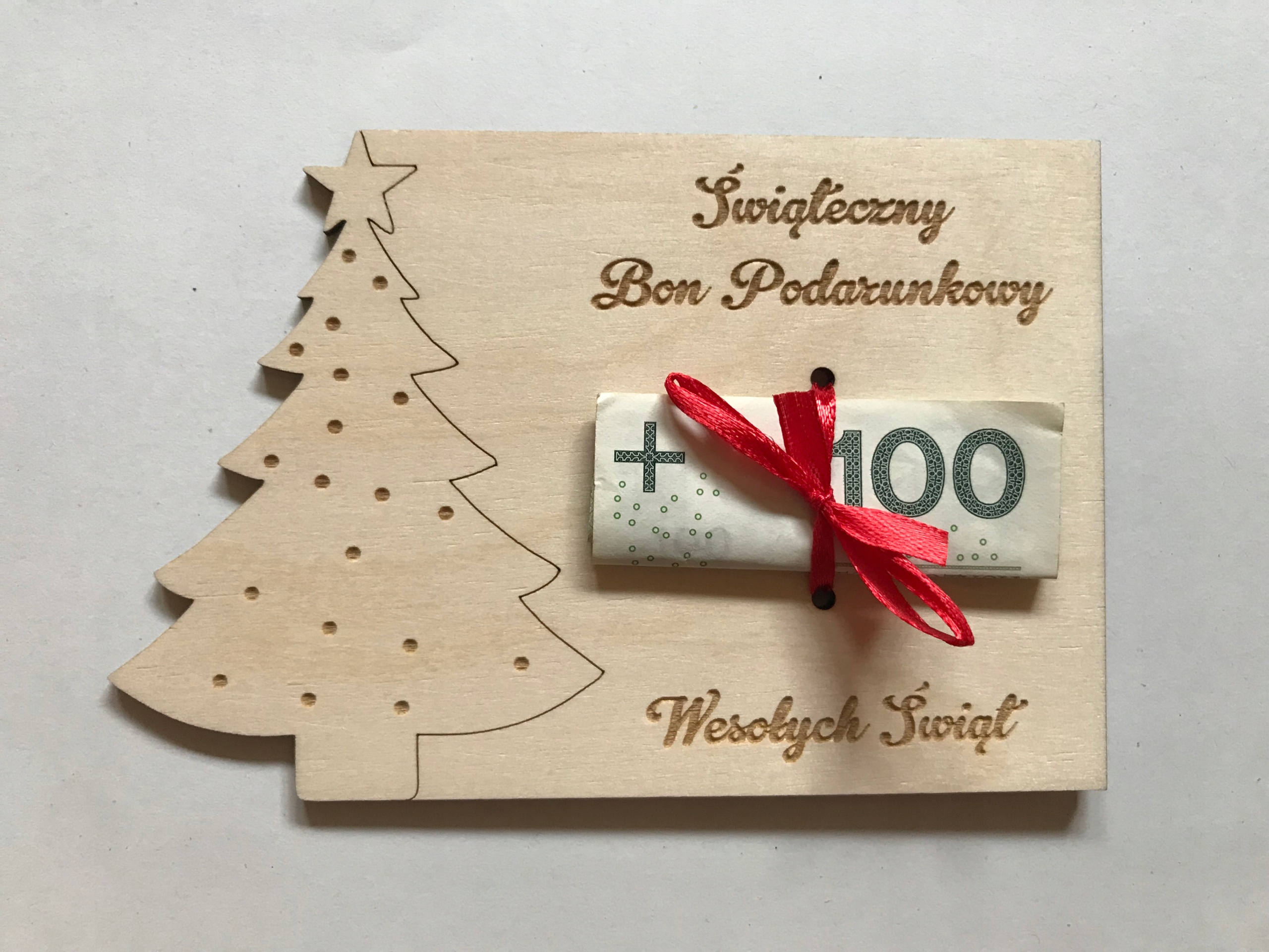 

świąteczny bon podarunkowy, na święta
