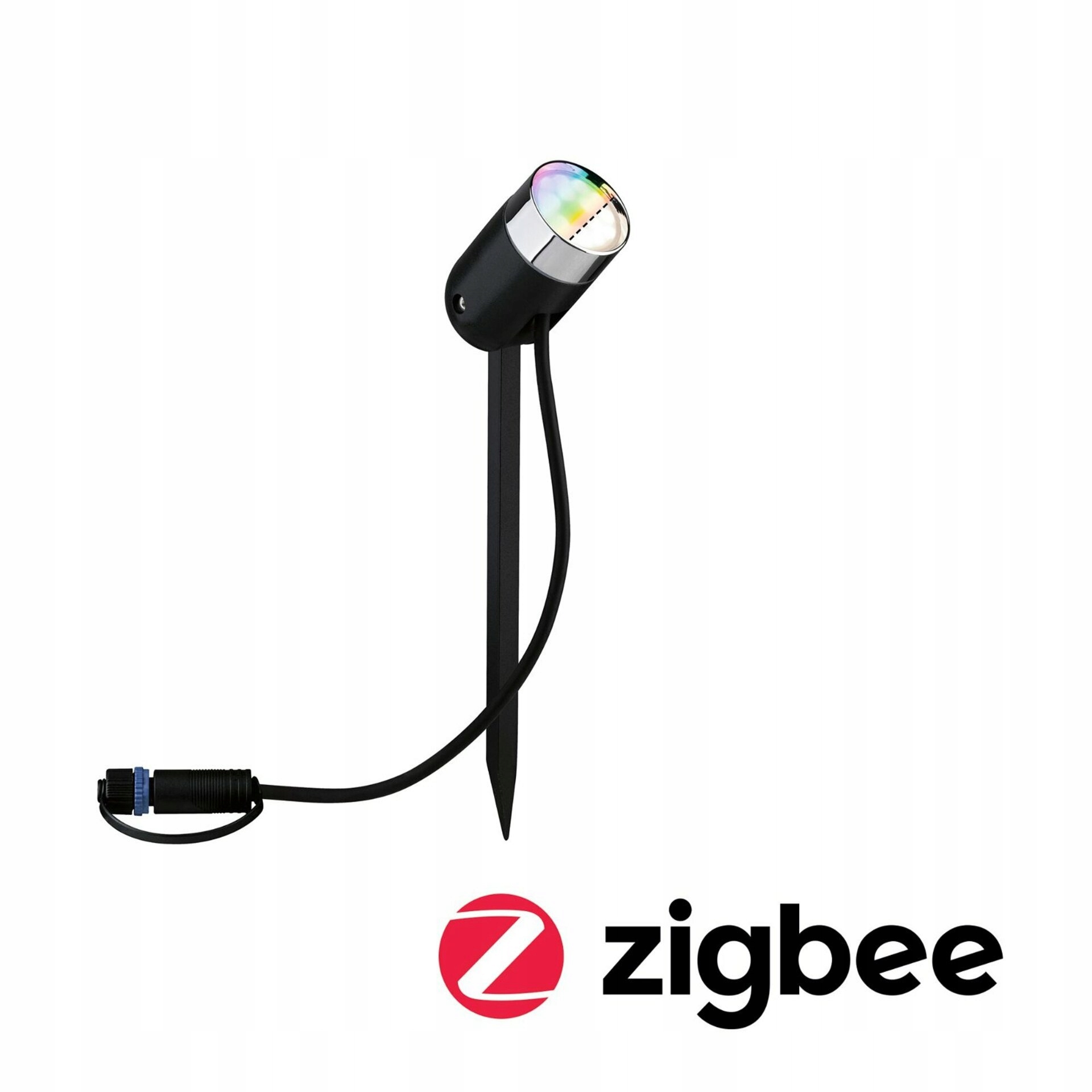 Paulmann Plug & Shine ZigBee Rgbw vonkajší spot Pike 4W 24V IP65 antracit