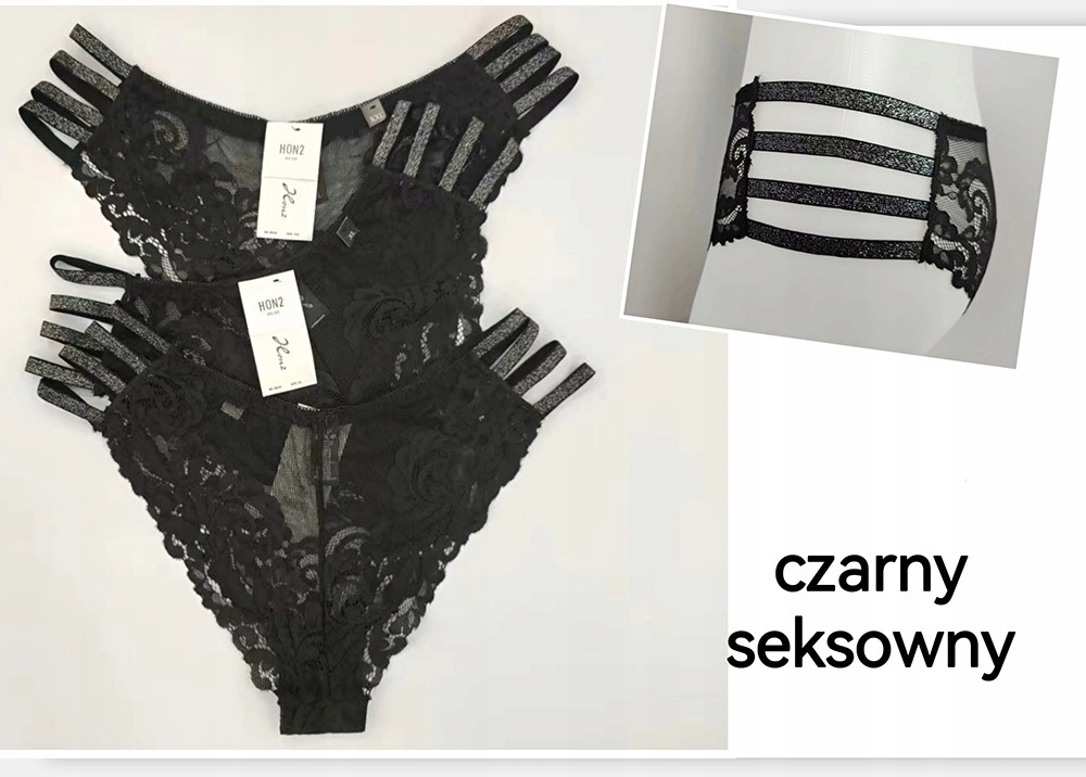 

Majtki seksowne Figi koronkowe S