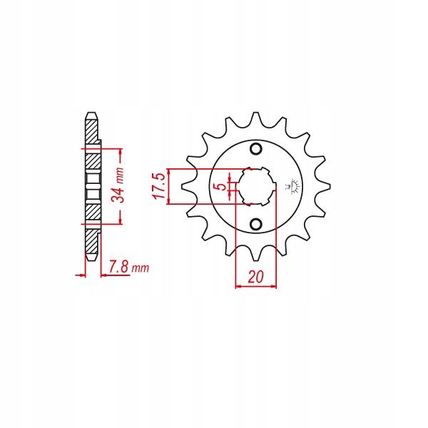 WZMACN. NAPĘD ŁAŃCUCH HONDA VT 125 SHADOW 99-07r. Producent inny
