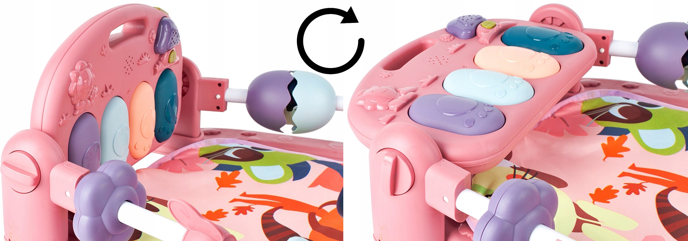 MATA EDUKACYJNA INTERAKTYWNA Z PIANINKIEM GRYZAKI Marka MalPlay