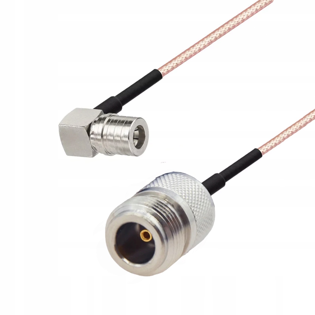 Pigtail Qma zástrčka Ra/n zásuvka RG316 1 m