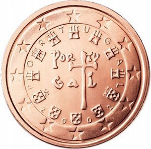 Portugalia 2 Euro Cent 2002 Mennicza (UNC)
