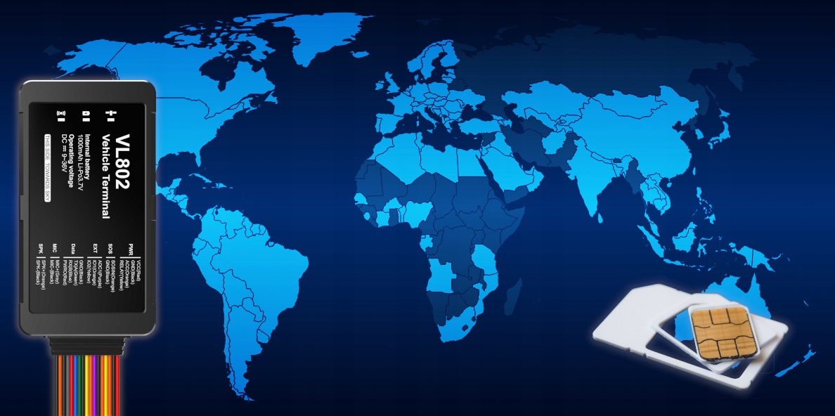 GPS Locator 4G/2G Car Transmitter, Cars + SIM Card + Access 10 Years Manufacturer's catalog number VL802-N-TSP2