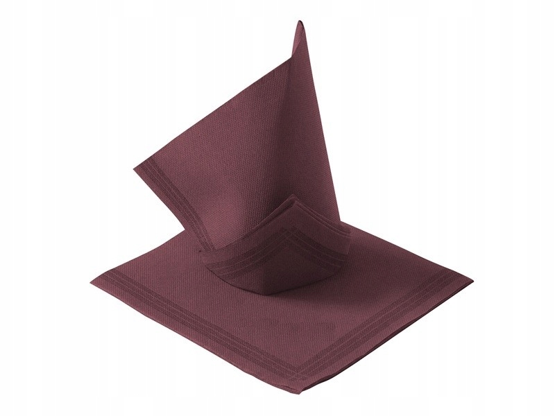 

Serwetka flizelinowa 38x38 śliwkowa z paskami 50sz