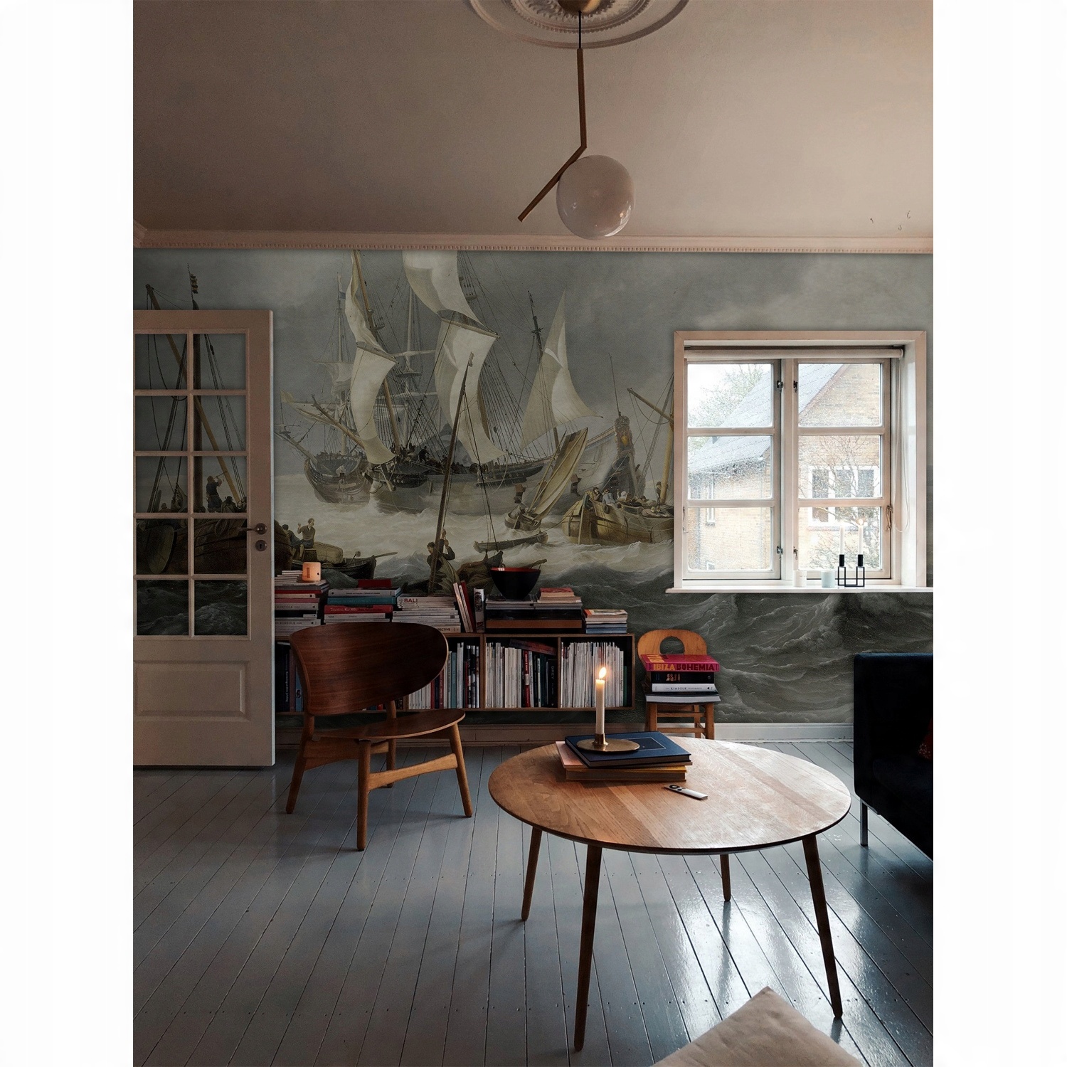 

Tapeta ścienna Vintage z motywem morskim 250x104cm