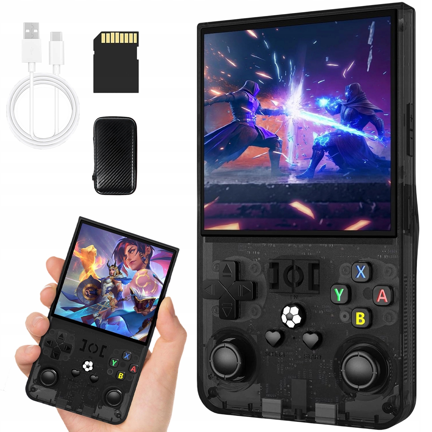 Konsola R36MAX 4.0 Ips 64GB 18000 Gier Retro Przenośna Do Gier Klasycznych