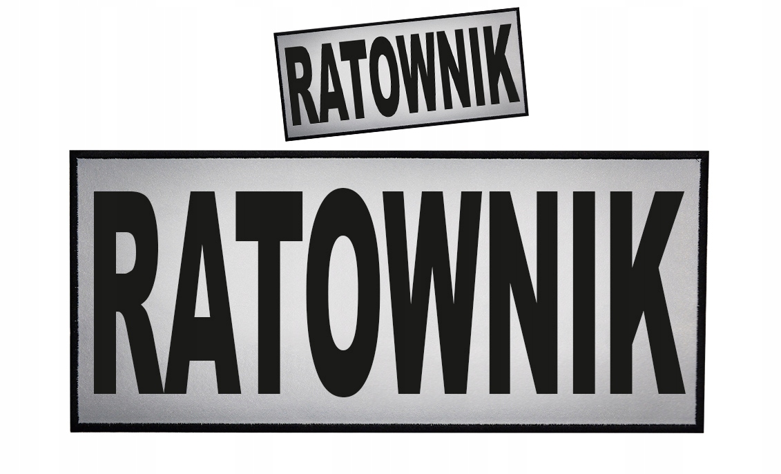 

Naszywki Ratownictwo Ratownik 2 szt przód plecy